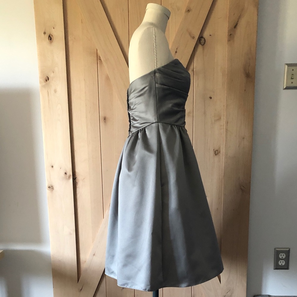 Silver David’s Bridal Dress - Picture 4 of 6